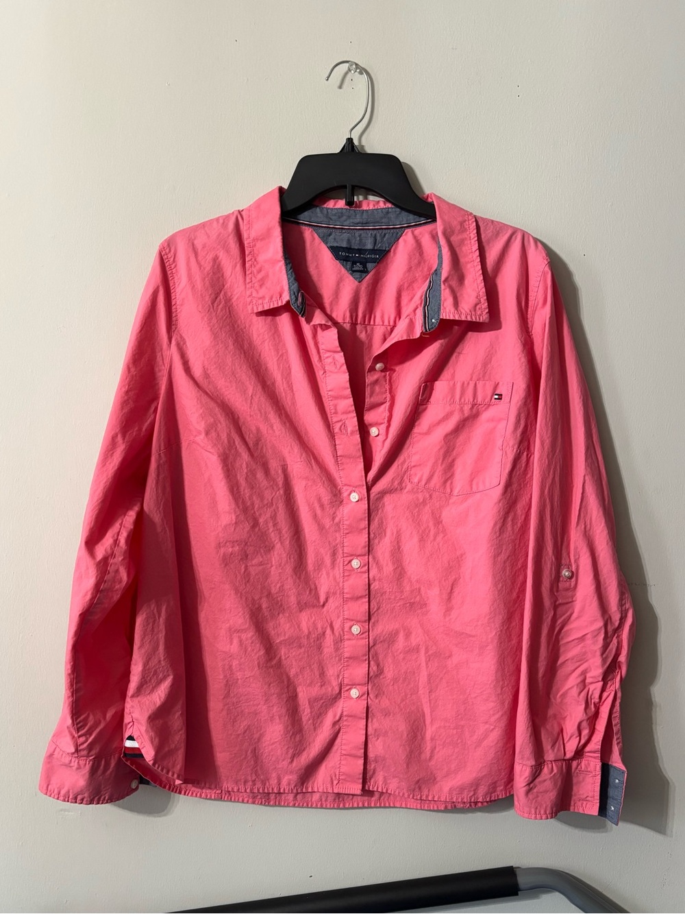 XL Tommy Hilfiger Pink Button down Top